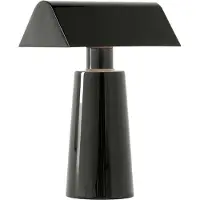 &tradition Caret MF1 Akku-Tischleuchte, anthrazit, IP44 - &TRADITION &Tradition, Caret MF1, dimmbar, Grau, für Wohnzimmer, Metall, Design