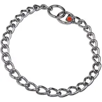 Sprenger Hundehalsband Verbindungen Silberfarben 4 mm Verdreht 65 cm