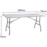 Marbueno Summer 10441 180x70x74 Cm Klappbarer Campingtisch