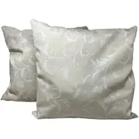 Jet-Line Outdoor Rückenkissen 2er Set Nizza Beige/Creme 40 x 40 cm