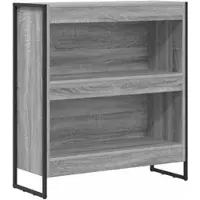 vidaXL Bücherregal Graues Sonoma 80 x 30 x 155 cm Holzwerkstoff 886411