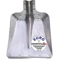 Krumpholz Hallenser Randschaufel FAVORIT Gr.7 340x325mm Aluminiumblech