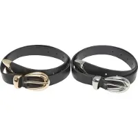 Urban Classics Synthetikgürtel "Chunky Buckle Loop Synthetic Leather Belt 2-Pack"