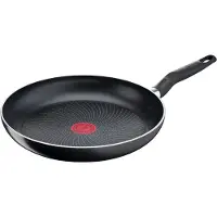 Tefal Start'easy C26919, Rund, Wok-/Bratpfanne, Schwarz, Titan, Aluminium, Thermo-Punkt