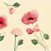 Duni Classic-Serviette 40 x 40 cm Poppy Charm, 300 Stk/Krt (6 x 50 Stk)