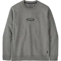 Patagonia Pullover '95 Oval Logo Uprisal Crew Sweatshirt Herren Gravel Heather-L