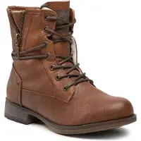 Mustang Damen Schnürboot Stiefelette Warmfutter 1139-630, Größe:37 EU, Farbe:Braun