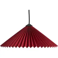HAY Matin 380 Pendelleuchte Oxide Red - , Rot, für Wohnzimmer, Stoff / Textil