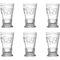 La Rochère France Longdrinkglas "Longdrinkgläser Versailles 330 ml 6er Set transparent" Spülmaschinenfest