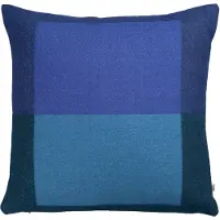 Røros Tweed - Syndin Kissen, 50 x 50 cm, blau 'well'