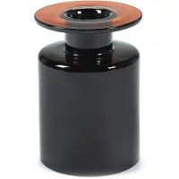 Serax Vase Wind & Fire by Marie Michielssen Black Brown M 18,5 x 18,5 x 27 cm