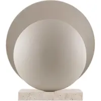 Globen Lighting Tischlampe ORBIT, creme / amber, für Wohn- / Esszimmer, Metall, Design, Tischlampe