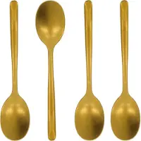 Nicolas Vahé Teaspoon, NVSpoon, Antique gold finish