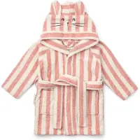Liewood Lily Bademantel, Coral Blush/Creme de la Creme Stripe, 1-2 Jahre
