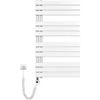 Emke Elektrischer Handtuchwärmer mit Heizstab und Timer, Weiss 1041x600mm 600W