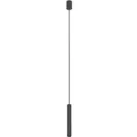 Licht-Erlebnisse Hängelampe Metall rund Ø 4 cm H: max. 130 cm Schwarz GU10 Modern