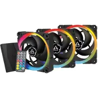 Arctic BioniX P120 A-RGB 120 mm Lüfter optimiert für statischen Druck mit A-RGB, Ventilator, 12 cm, 2300 RPM, 0,45 Sone, 48 cfm, 81,55 m³/h