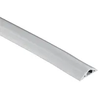 Hama Flexibler Kabelkanal, selbstklebend, halbrund, 180 x 3 x 1 cm, PVC, Grau
