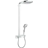 Hansgrohe Showerpipe Raindance Select Chrom mit Kopfbrause Raindance E Air 3jet 300mm