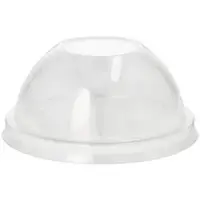 Papstar Starpak Dom-Deckel, PET rund Ø 8 cm, 4 cm glasklar ohne Lochung 1000 Stück