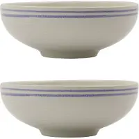 Nicolas Vahé - Bistro Schüssel Ø15,5 cm, blau / weiß (2er-Set)