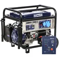 BullMach AMBRA 13800 E - Benzin-Stromerzeuger auf Rädern mit AVR Max. Leistung 10 kW - 9 kW bei PRP 230V