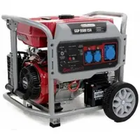 GeoTech Pro GGP 9500 ESA - Benzin-Stromerzeuger mit Rädern und AVR-Regelung und Elektrostarter 7.9 kW - Dauerleistung 7.5 kW - 230V