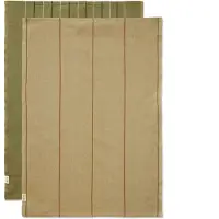 Ferm Living Geschirrtuch Ito Seaweed/Flax (2er-Set) - 70 x 50 cm