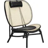 NORR11 - Nomad Lounge Sessel, Natur / schwarz