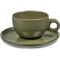 Serax Cappuccinotasse Surface Tableware By Sergio Herman Camo Green 230 ml