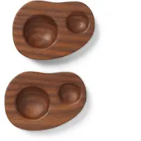 Ferm Living Eierbecher Cairn Dark Brown (2er-Set)