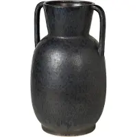 Broste Copenhagen Simi Vase - antikgrau/schwarz