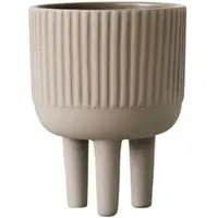 Kristina Dam Studio - Bowl Blumentopf S, Ø 12 cm, grau