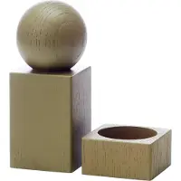 Applicata - Twist Salz- und Pfeffer-Set, Eiche olivgrün gebeizt