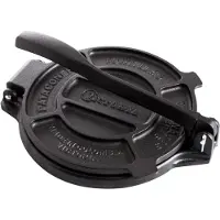Victoria 30551 Tortilla Presse für Mexikanische Tortillas, Gusseisen 16,5 cm, Pataconera Schwarz