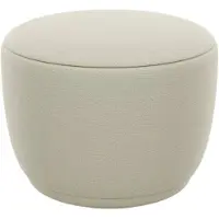 Blomus - Kuon Pouf, H 45 cm, Ø 48 cm, beige