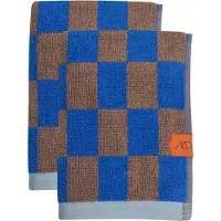 Mette Ditmer Gästehandtuch Retro Cobalt (40 x 155 cm) (2er Set)