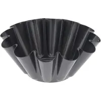 De Buyer Briocheform 22 cm antihaftbeschichtet Grau Rund Stahl