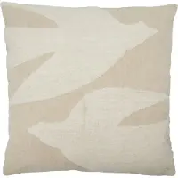 House Doctor HDFly Kissenbezug, creme/weiß, 50 x 50 cm - , Beige, Stoff / Textil