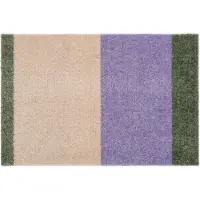 Tica Copenhagen - Stripes Horizontal Läufer, 40 x 60 cm, lilac / ivory / green