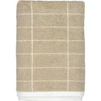 Mette Ditmer Badetuch Tile Stone Sand / Off-White (70 x 140 cm)