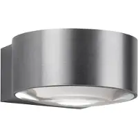 LIGHT-POINT Orbit W1 Wandleuchte IP54 Titanium - , dimmbar, Metallisch, für Flurbereich, Aluminium