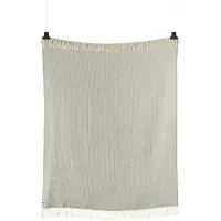 Røros Tweed - Vega Wolldecke 210 x 150 cm, grau