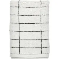 Mette Ditmer - TILE STONE bath towel 70x140 - Black