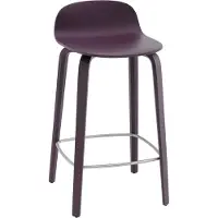 Muuto Visu Barhocker, höhe 65 cm, dark plum