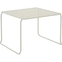 Brafab Gartencouchtisch Haru aus Metall, stapelbar, 54x54 cm, Pearl White