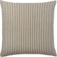 Broste Copenhagen - Karen Kissenbezug, 60 x 60 cm, hellbeige / schwarz