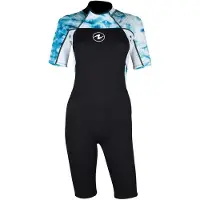 Aqua Lung Hydroflex 3 Mm Damen-shorty Mit Kurzen Ärmeln