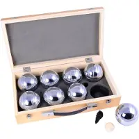 Engelhart Longfield Games Jeu De Boule 8 Kugeln - In Holzkiste