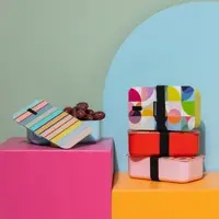 REMEMBER Lunchbox "Sushi – 30", 19 × 12 × 6,4 cm, auslaufsichere & luftdichte Jubiläums-Lunchbox mit Trennwand